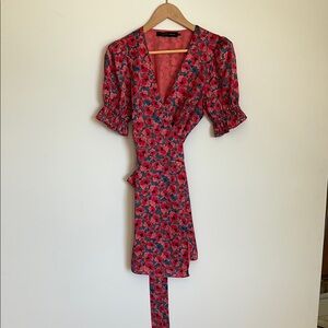 House of Harlow Floral Wrap Dress